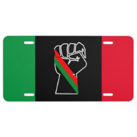 black pride red green fist pan African flag unity