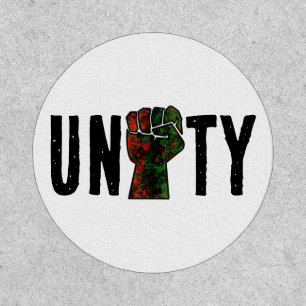 black pride red green fist pan African flag unity Patch