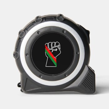 Black Pride Red Green Fist Pan African Flag Unity  Tape Measure by CharmedPix at Zazzle