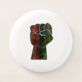 Black Pride Red Green Fist Pan African Flag Unity  Wham-o Frisbee by CharmedPix at Zazzle