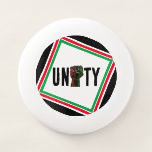black pride red green fist pan African flag unity  Wham-O Frisbee
