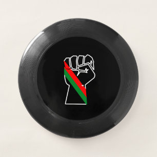 black pride red green fist pan African flag unity Wham-O Frisbee