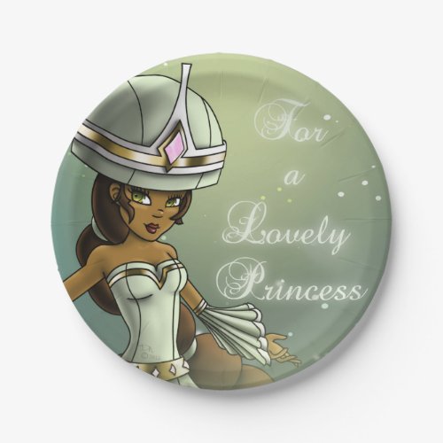 Black Princess Birthday Paper Plates