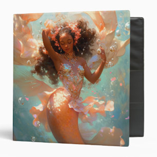 Black Princess Fantasy Art 3 Ring Binder