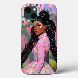 Black Princess Fantasy Art iPhone 13 Case