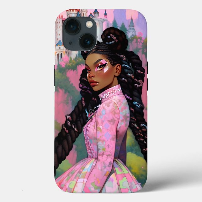 Black Princess Fantasy Art Case-Mate iPhone Case (Back)