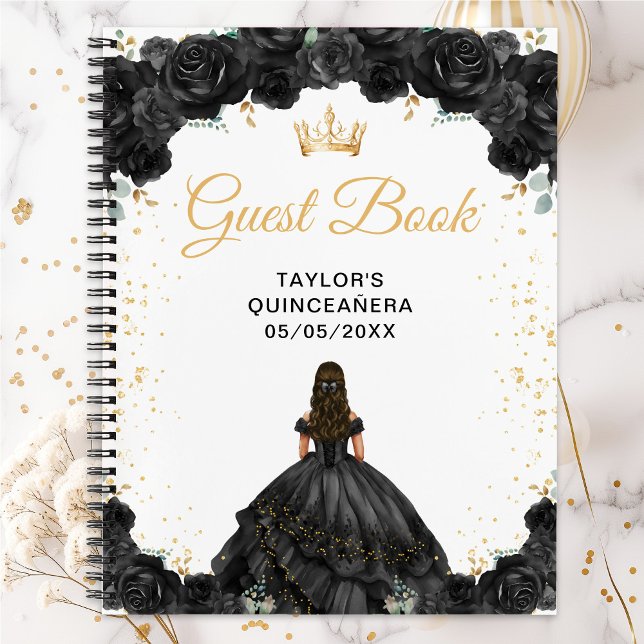 Black Princess Quinceañera Guest Book (Creator Uploaded)