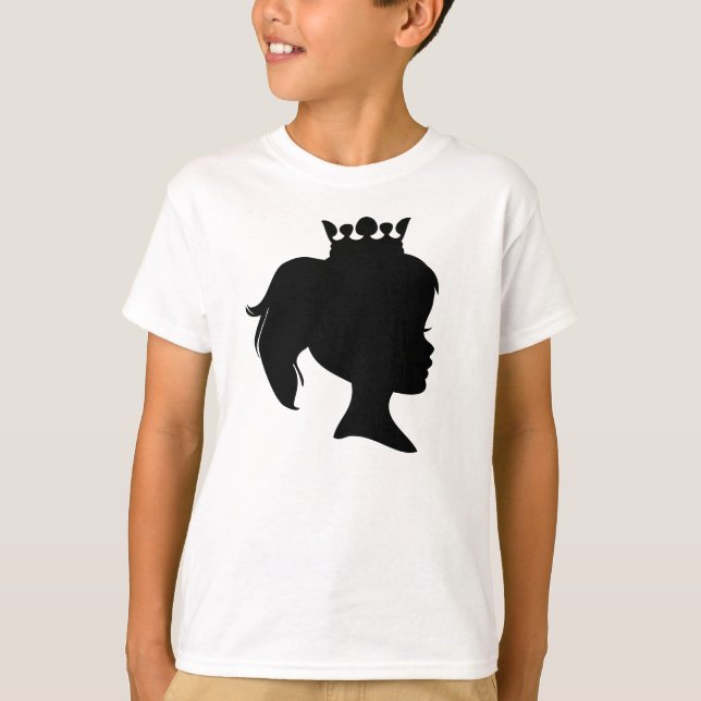 Black Princess Silhouette T-Shirt (Front)