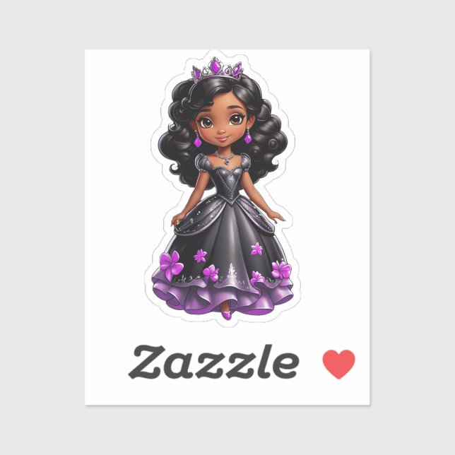 Black Princess Sticker (Sheet)