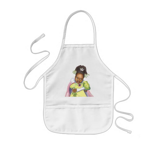 Black Princess  the Frog girls craft apron