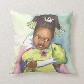 Black Princess & the Frog girl's room pillow