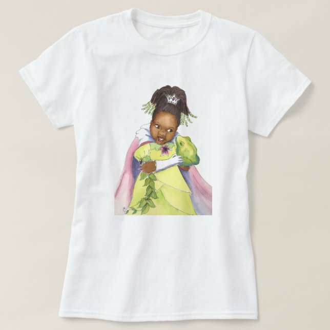 Black Princess & the Frog women's t-shirt (Design Front)