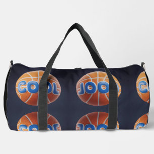 Black Print Cut Sew Large Duffel Bag