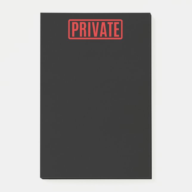 Black Private Notes (Front)