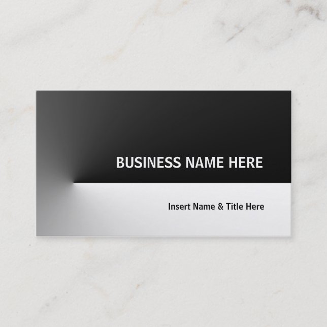 Black Pro Business Card (Front)