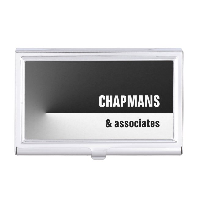 Black Pro Business Card Case (Front)