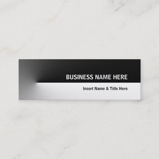 Customizable Black Pro Mini Business Card