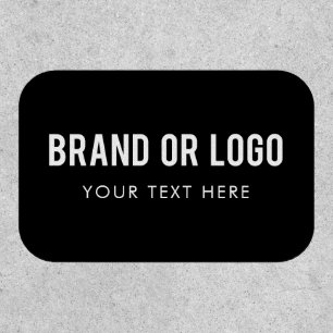 Black Professional Business Company Logo Patch