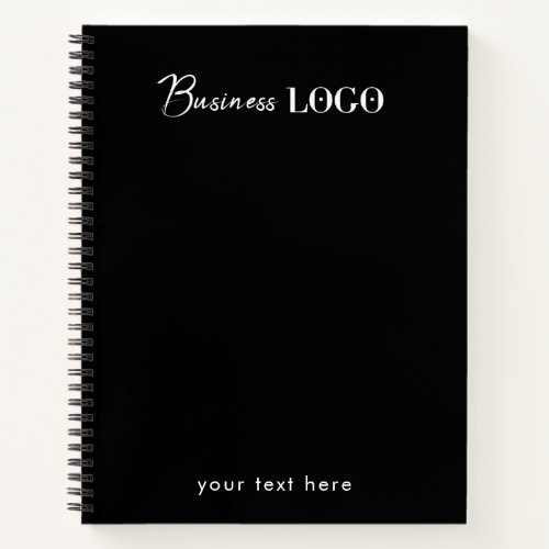 Black Professional Company Business Logo  Text  Notebook