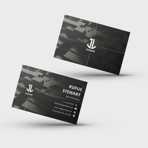 Black Professional Corporate Business Card