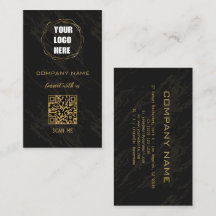 Black Professional Design Modern QR Code