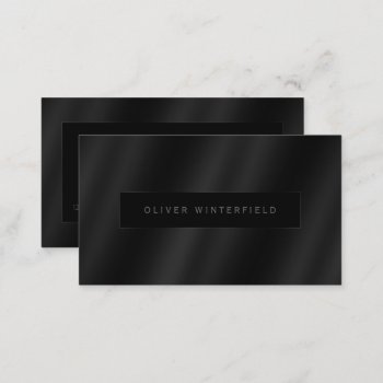 Black Professional Elegant Modern Gradient Business Card by CardStyle at Zazzle