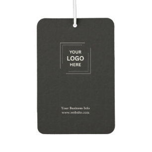 Black Professional Simple Custom Business Logo Air Freshener