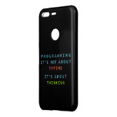 Black Programming Thinking Logic Code Uncommon Google Pixel Case (Back/Left)