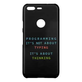 Black Programming Thinking Logic Code Uncommon Google Pixel Case