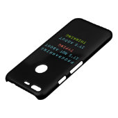 Black Programming Thinking Logic Code Uncommon Google Pixel Case (Top)