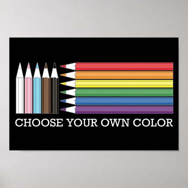 Black Progress Pride Flag Rainbow LGBTQ Pencils