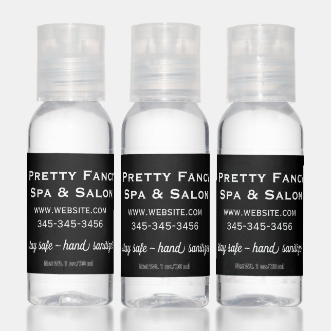 Black Promotional Business Hand Sanitizer (Set)
