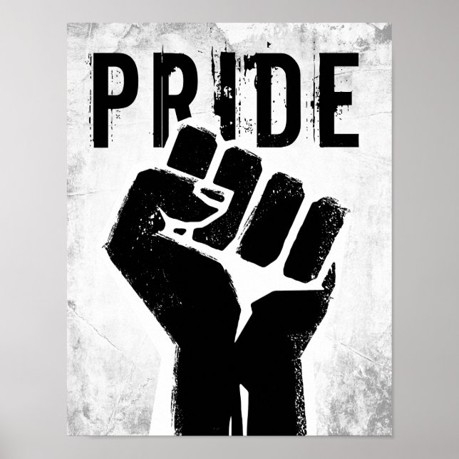 Black Protest Fist Poster (Front)