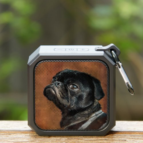 Black Pug Dog Bluetooth Speaker
