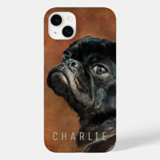 Black Pug Dog Case-Mate iPhone 14 Plus Case