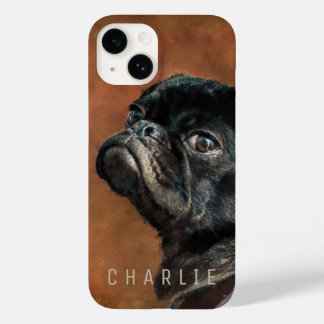 Black Pug Dog Case-Mate iPhone 14 Case