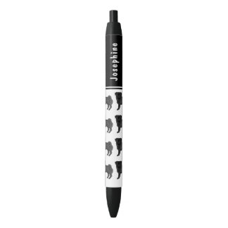Black Pug Dog Cute Mops Dog Breed Design With Name Pen
