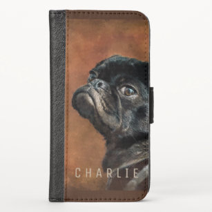 Pug wallet phone on sale case