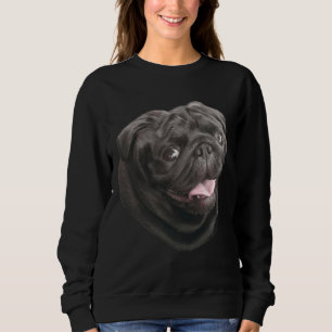 Black Pug dog lover cute funny Classic T-Shirt 681 Sweatshirt