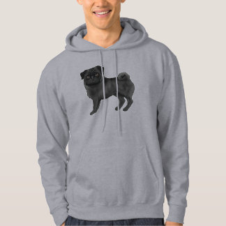 Black Pug Dog Mops Design For Pug Owner Or Lover Hoodie