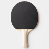 Black Pug Dog Ping Pong Paddle (Back)