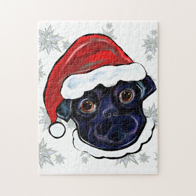 BLACK PUG JIGSAW PUZZLE (Vertical)