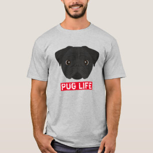Black Pug Life T-Shirt