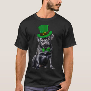 Black Pug Patricks Day Hat Funny St Patricks Day D T-Shirt