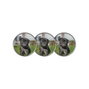 Black Pug puppy Golf Ball Marker