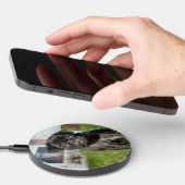 Black Pug Puppy Wireless Charger (Hand)