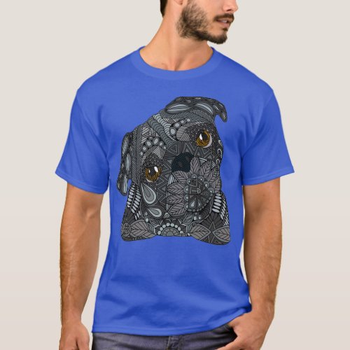 Black Pug  T_Shirt