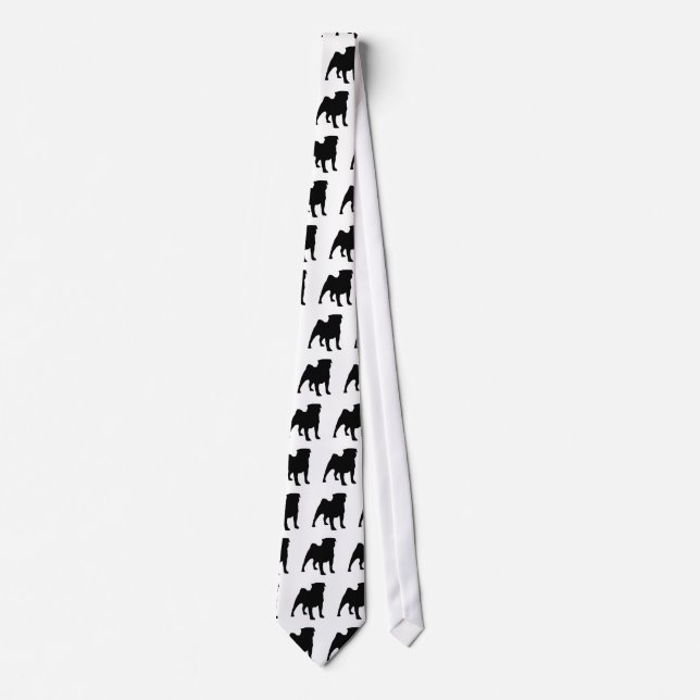 Black Pug Tie 2 (Front)