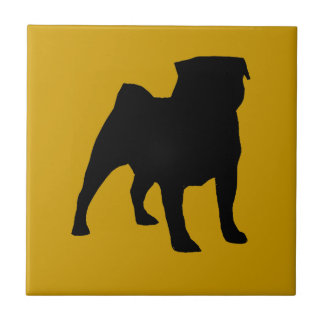 Black Pug Tile o