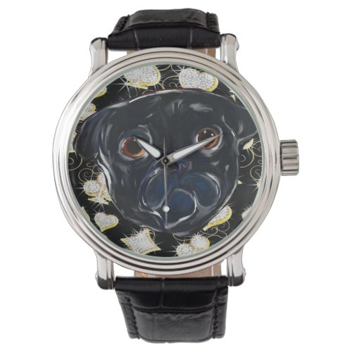 Black Pug  Watch